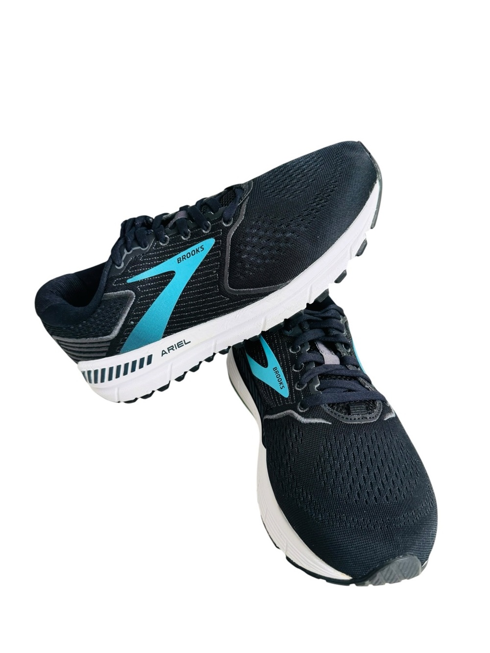 Brooks Ariel Women  Running Shoes - Navy with Teal Accents Size 9.5